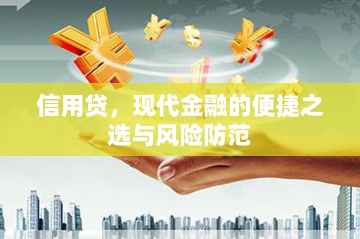 襄垣信用贷，现代金融的便捷之选与风险防范