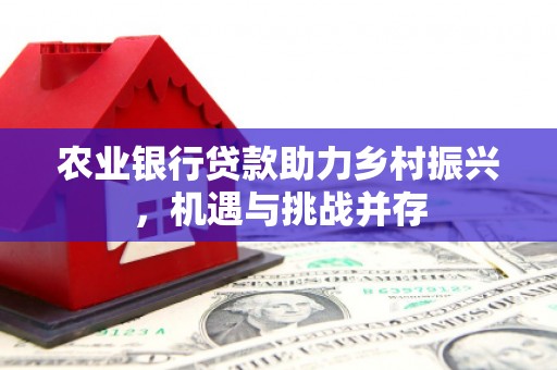 襄垣农业银行贷款助力乡村振兴，机遇与挑战并存